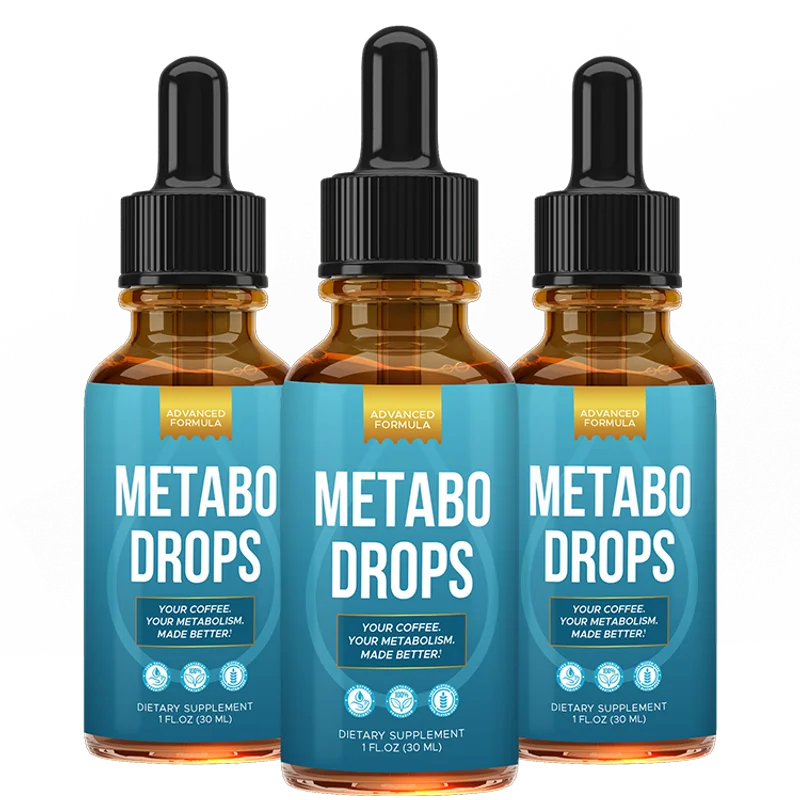 Metabo Drops Weight Management Supplement Bottle (3 Bottle / 90 Day Pack)
