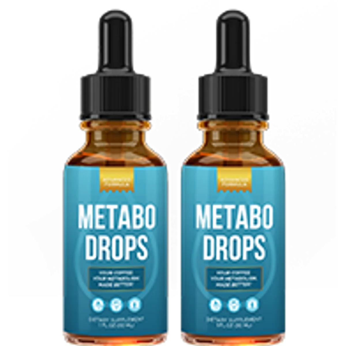 Metabo Drops Weight Management Supplement Bottle (Front Label)